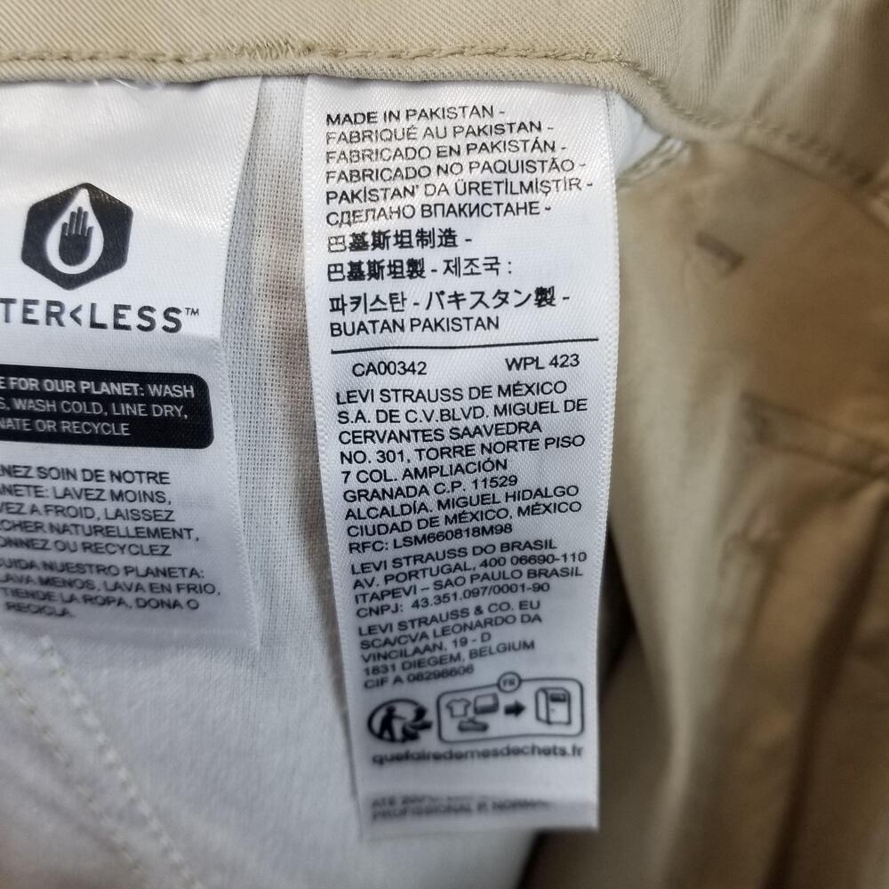 Levi's 94 Baggy Cargo Pants Women's 30x30 Loose Adjustable Hem Utility NWT Tan - Picture 8 of 14